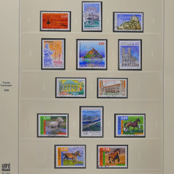 Collection timbres de France 1993-1998 oblitérés en album Safe.