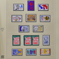 Collection timbres de France 1993-1998 oblitérés en album Safe.