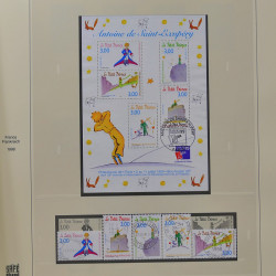 Collection timbres de France 1993-1998 oblitérés en album Safe.