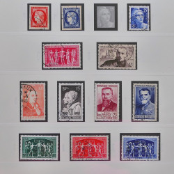 Collection timbres de France 1949-1964 oblitérés en album Safe.