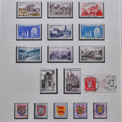 Collection timbres de France 1949-1964 oblitérés en album Safe.