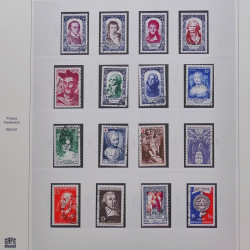 Collection timbres de France 1949-1964 oblitérés en album Safe.