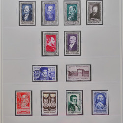 Collection timbres de France 1949-1964 oblitérés en album Safe.