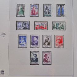 Collection timbres de France 1949-1964 oblitérés en album Safe.