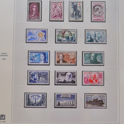 Collection timbres de France 1949-1964 oblitérés en album Safe.