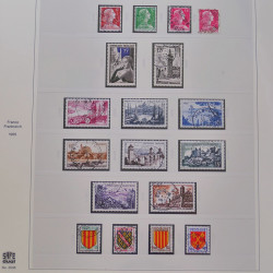 Collection timbres de France 1949-1964 oblitérés en album Safe.