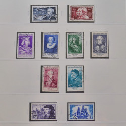Collection timbres de France 1949-1964 oblitérés en album Safe.