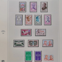 Collection timbres de France 1949-1964 oblitérés en album Safe.