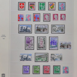 Collection timbres de France 1949-1964 oblitérés en album Safe.