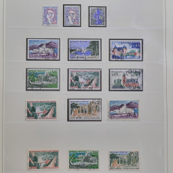Collection timbres de France 1949-1964 oblitérés en album Safe.