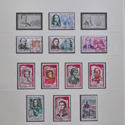 Collection timbres de France 1949-1964 oblitérés en album Safe.