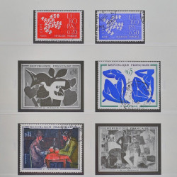 Collection timbres de France 1949-1964 oblitérés en album Safe.