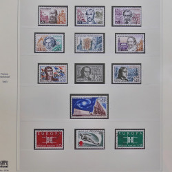 Collection timbres de France 1949-1964 oblitérés en album Safe.