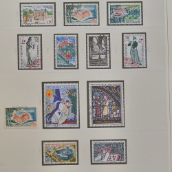 Collection timbres de France 1949-1964 oblitérés en album Safe.