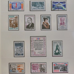 Collection timbres de France 1949-1964 oblitérés en album Safe.