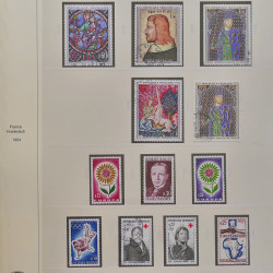 Collection timbres de France 1949-1964 oblitérés en album Safe.