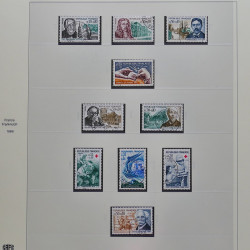 Collection timbres de France 1965-1974 oblitérés en album Safe.
