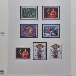 Collection timbres de France 1965-1974 oblitérés en album Safe.