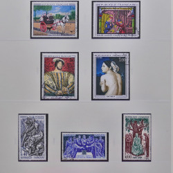 Collection timbres de France 1965-1974 oblitérés en album Safe.