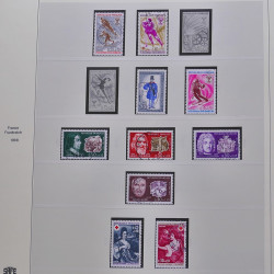 Collection timbres de France 1965-1974 oblitérés en album Safe.