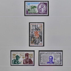 Collection timbres de France 1965-1974 oblitérés en album Safe.