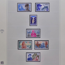 Collection timbres de France 1965-1974 oblitérés en album Safe.