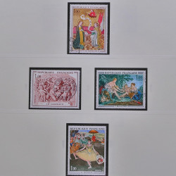 Collection timbres de France 1965-1974 oblitérés en album Safe.