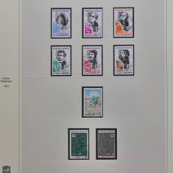 Collection timbres de France 1965-1974 oblitérés en album Safe.