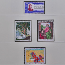 Collection timbres de France 1965-1974 oblitérés en album Safe.