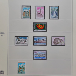 Collection timbres de France 1965-1974 oblitérés en album Safe.