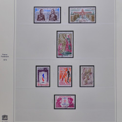 Collection timbres de France 1965-1974 oblitérés en album Safe.