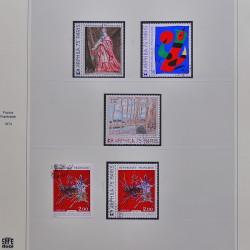 Collection timbres de France 1965-1974 oblitérés en album Safe.