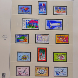 Collection timbres de France 1999-2001 oblitérés en album Safe.