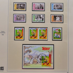 Collection timbres de France 1999-2001 oblitérés en album Safe.