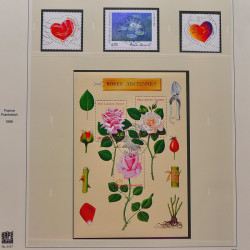 Collection timbres de France 1999-2001 oblitérés en album Safe.