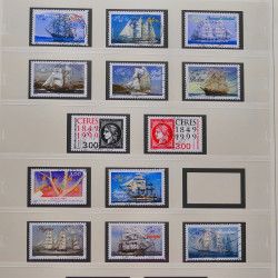 Collection timbres de France 1999-2001 oblitérés en album Safe.