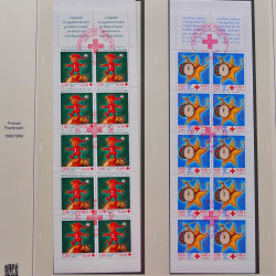 Collection timbres de France 1999-2001 oblitérés en album Safe.