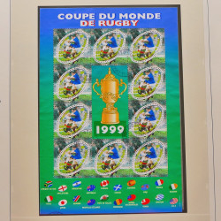 Collection timbres de France 1999-2001 oblitérés en album Safe.