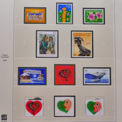 Collection timbres de France 1999-2001 oblitérés en album Safe.