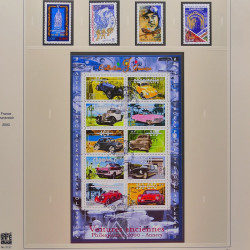 Collection timbres de France 1999-2001 oblitérés en album Safe.
