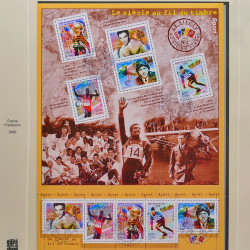 Collection timbres de France 1999-2001 oblitérés en album Safe.