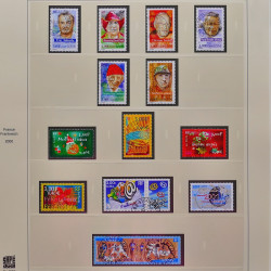 Collection timbres de France 1999-2001 oblitérés en album Safe.