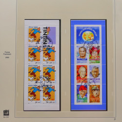 Collection timbres de France 1999-2001 oblitérés en album Safe.