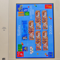 Collection timbres de France 1999-2001 oblitérés en album Safe.