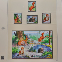 Collection timbres de France 1999-2001 oblitérés en album Safe.