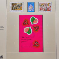 Collection timbres de France 1999-2001 oblitérés en album Safe.