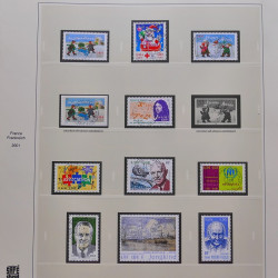 Collection timbres de France 1999-2001 oblitérés en album Safe.