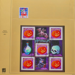 Collection timbres de France 1999-2001 oblitérés en album Safe.