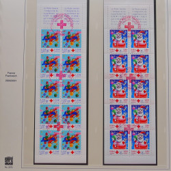 Collection timbres de France 1999-2001 oblitérés en album Safe.