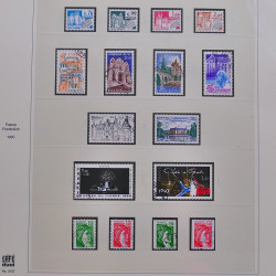Collection timbres de France 1980-1986 oblitérés en album Safe.